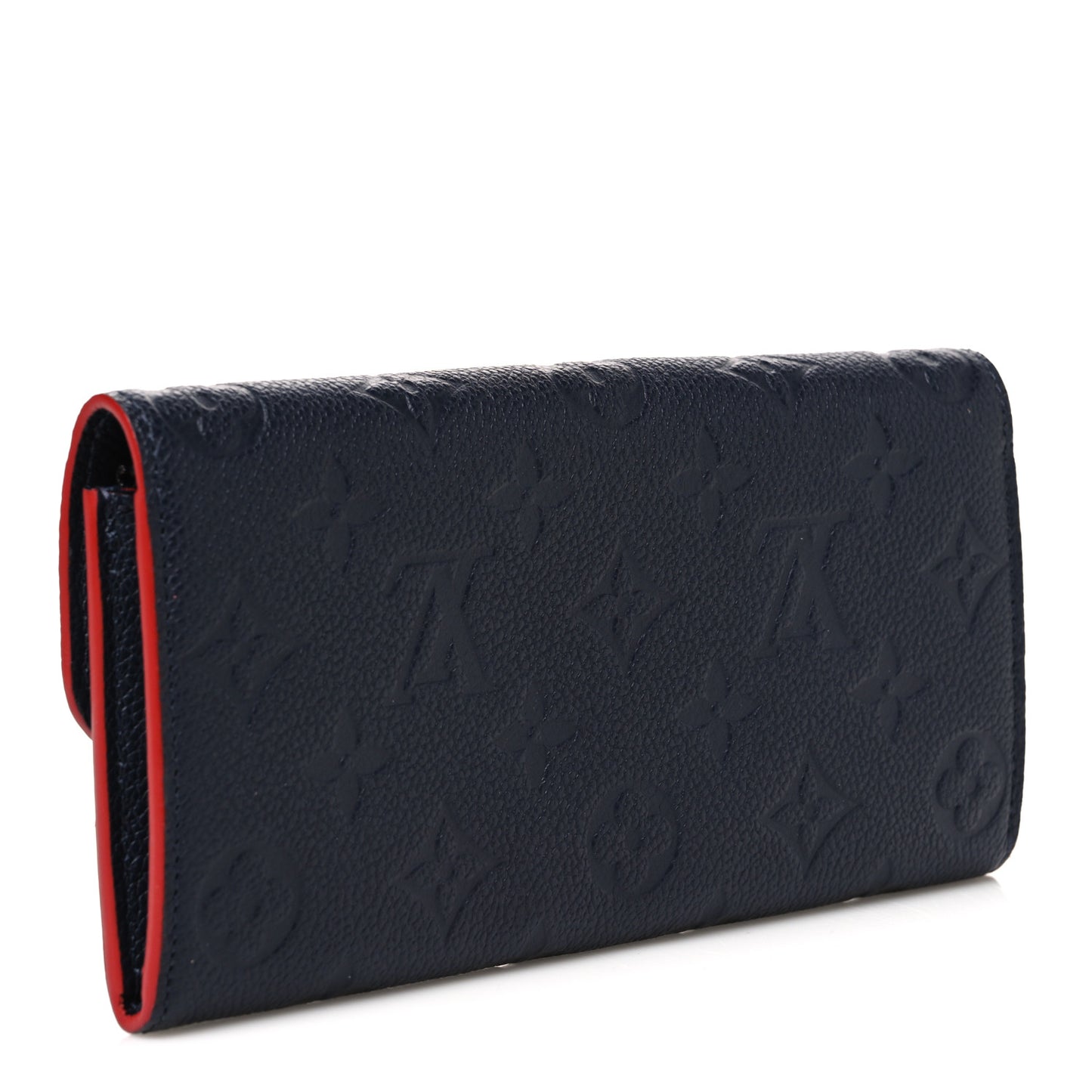 Empreinte Emilie Wallet Marine Rouge