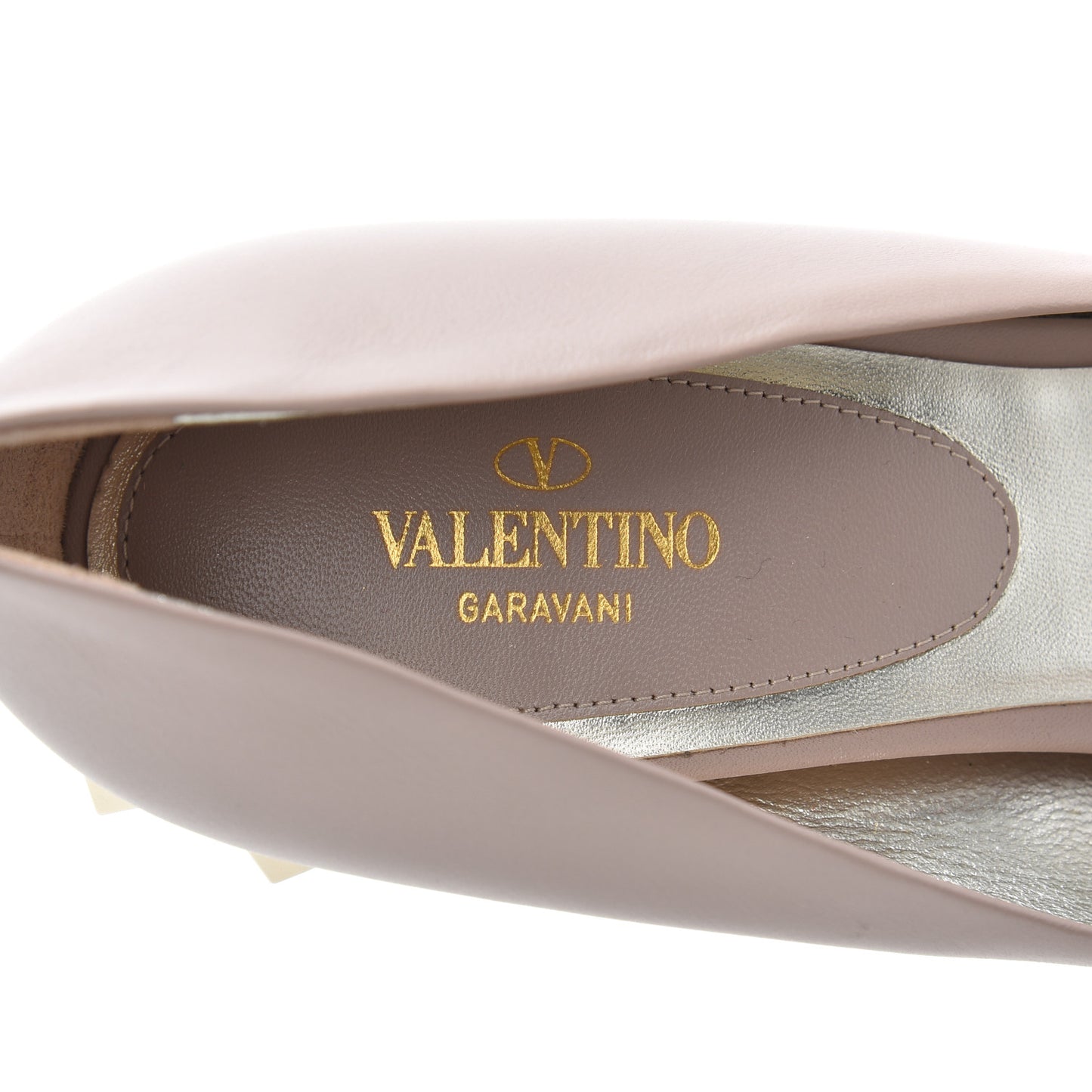 Nappa Rockstud Jaw Stud Pumps 37.5 Poudre