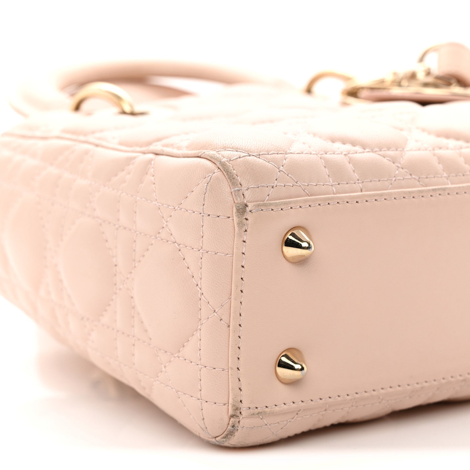 Christian Dior Lambskin Cannage Small Lucky Badges My Lady Dior Light Pink 9 of 15