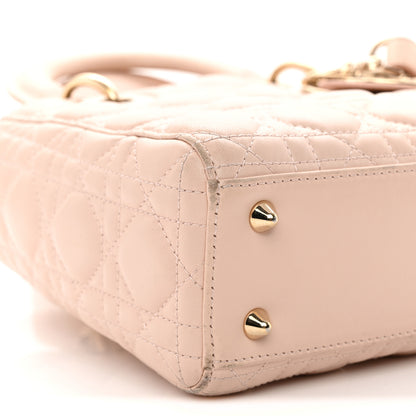 Christian Dior Lambskin Cannage Small Lucky Badges My Lady Dior Light Pink 9 of 15