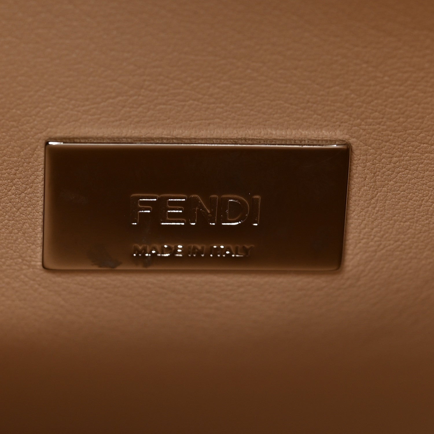 Fendi Vitello Tahiti Burro Medium Peekaboo Iconic Essentially Satchel Camelia Makeup 6 of 8