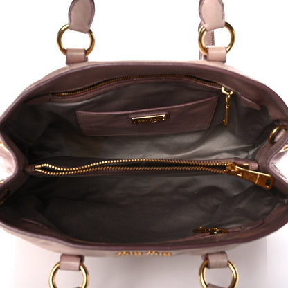 Miu Miu Vitello Shine Tote Mughetto 5 of 13