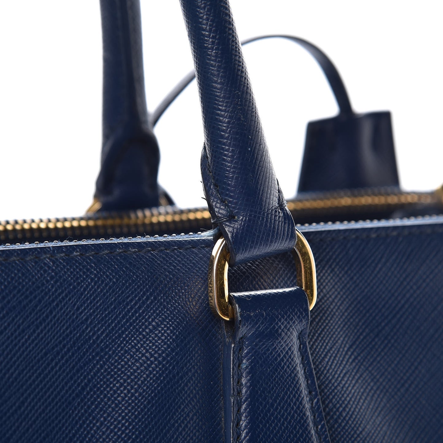 Saffiano Lux Extra Large Galleria Double Zip Tote Bluette
