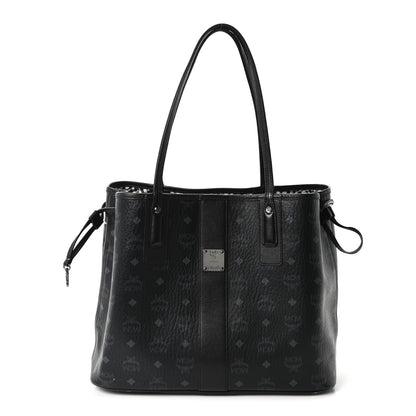 MCM Visetos Medium Liz Reversible Shopper Tote Black 1 of 14