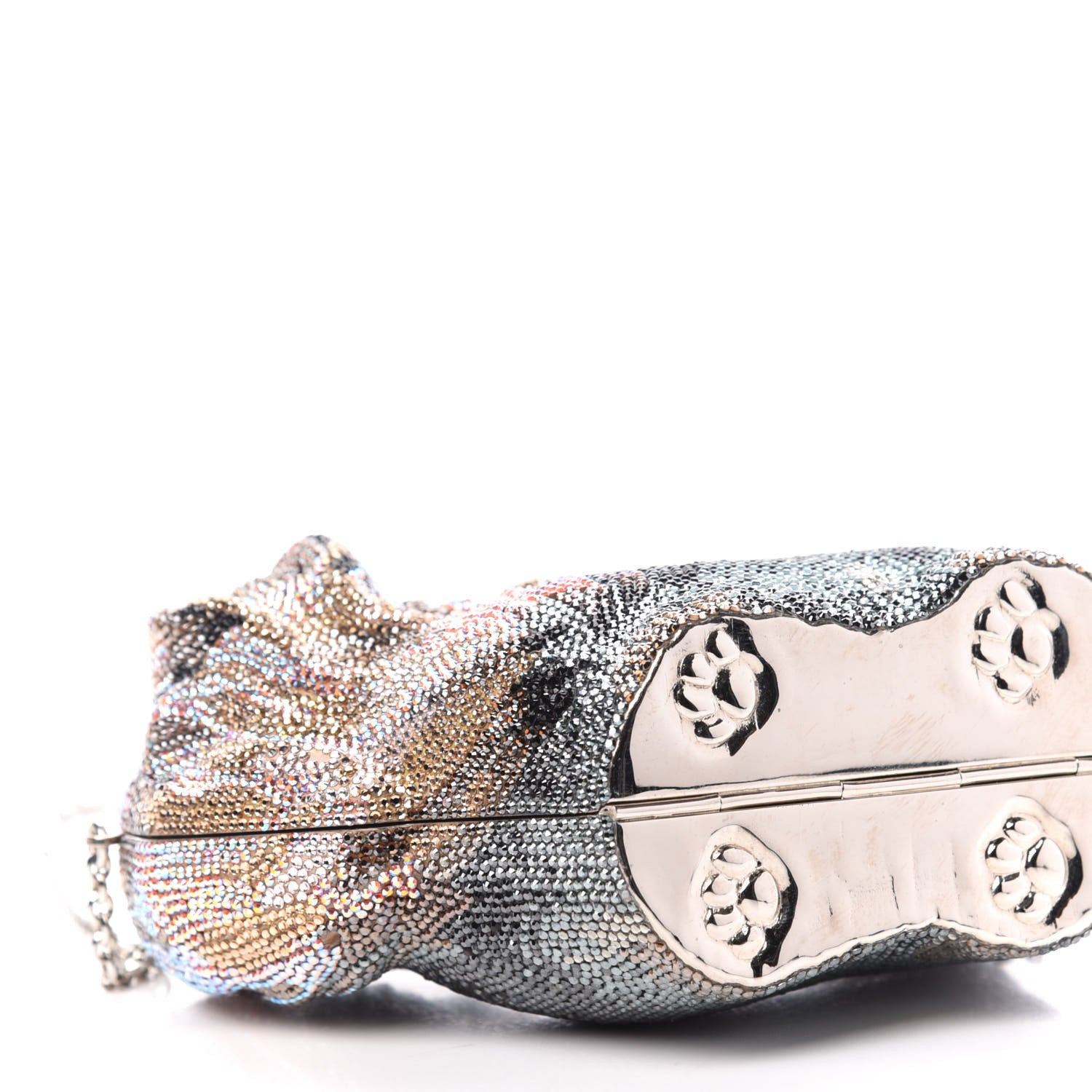 Judith Leiber Crystal Yorkie Charlie Perla Minaudiere Clutch 7 of 11
