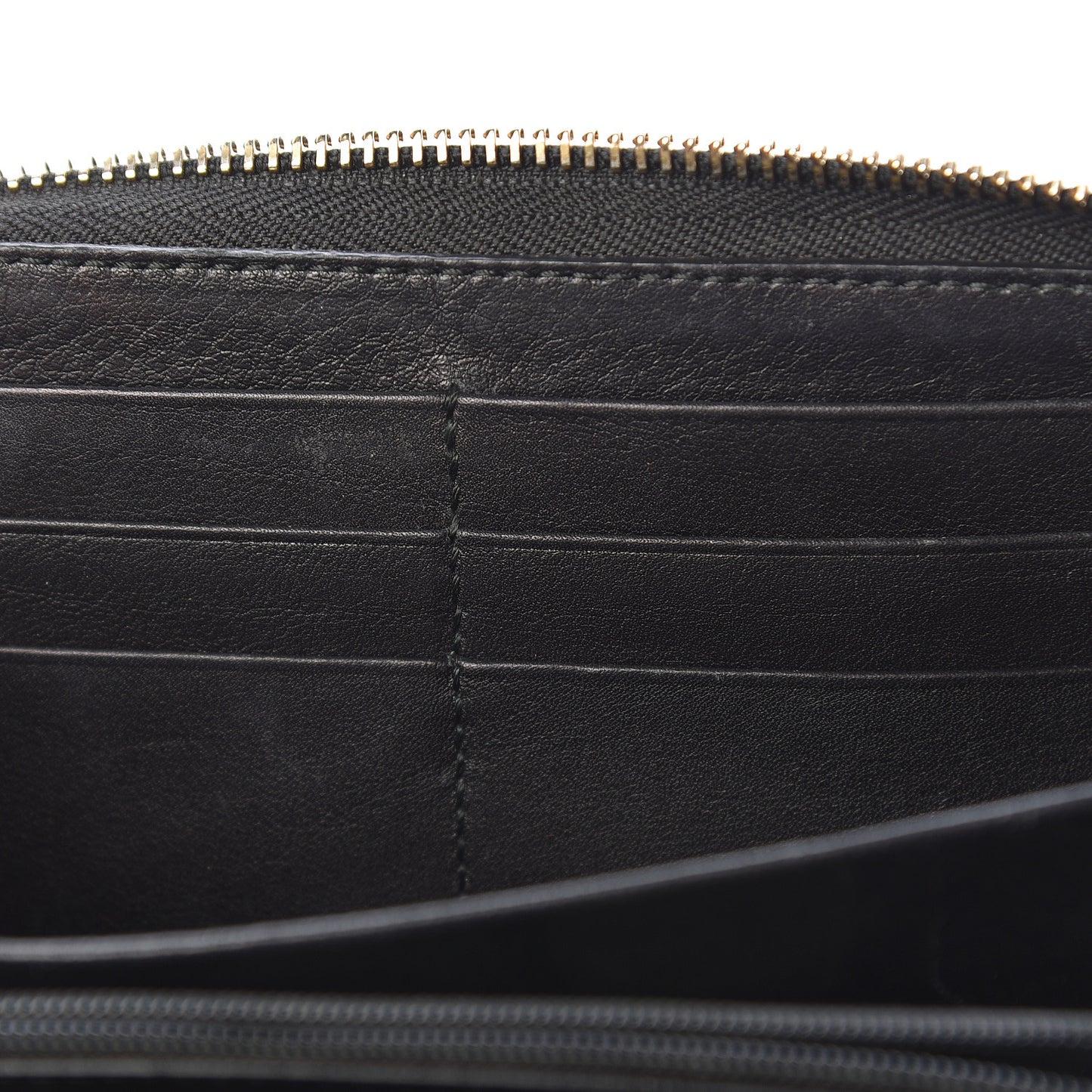 Guccissima Sukey Zip Around Wallet Black