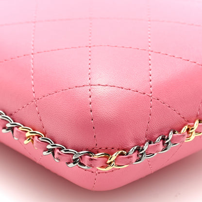 Chanel Lambskin Quilted Chain Around Phone Holder Pink 9 of 11