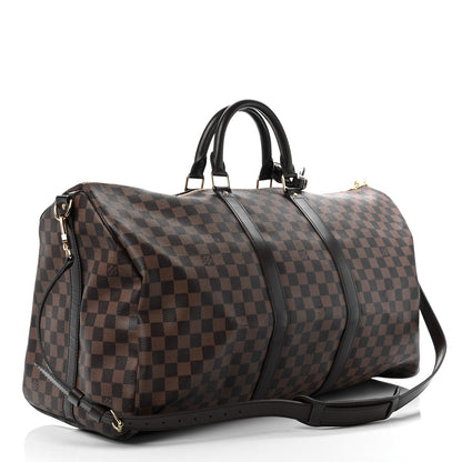 Louis Vuitton Damier Ebene Keepall Bandouliere 55 3 of 19