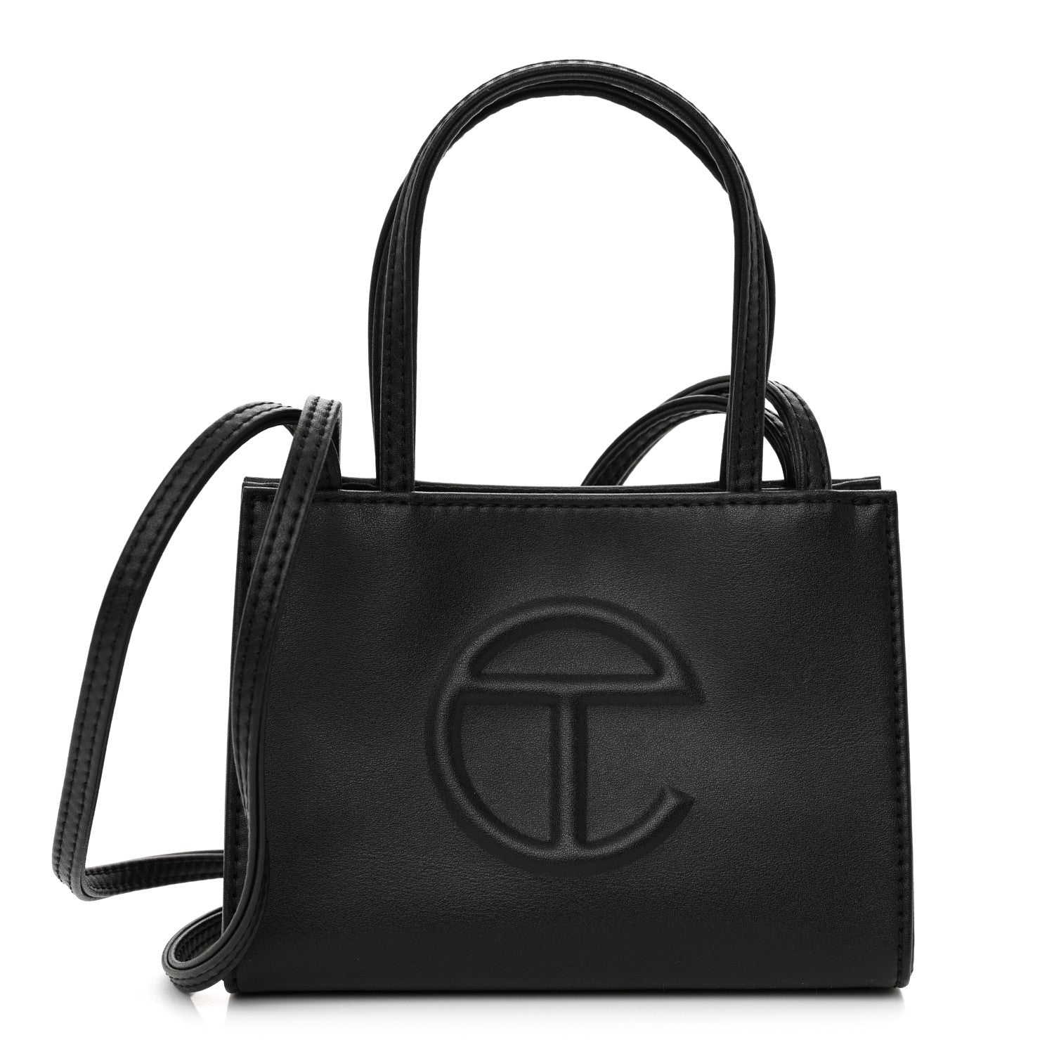 Telfar Vegan Leather Small Shopping Bag Black 1 of 10