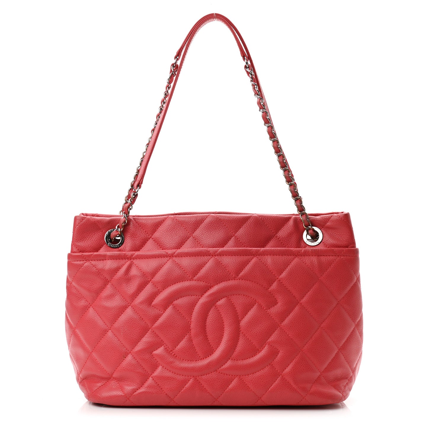 Caviar Quilted Timeless CC Soft Tote Pink