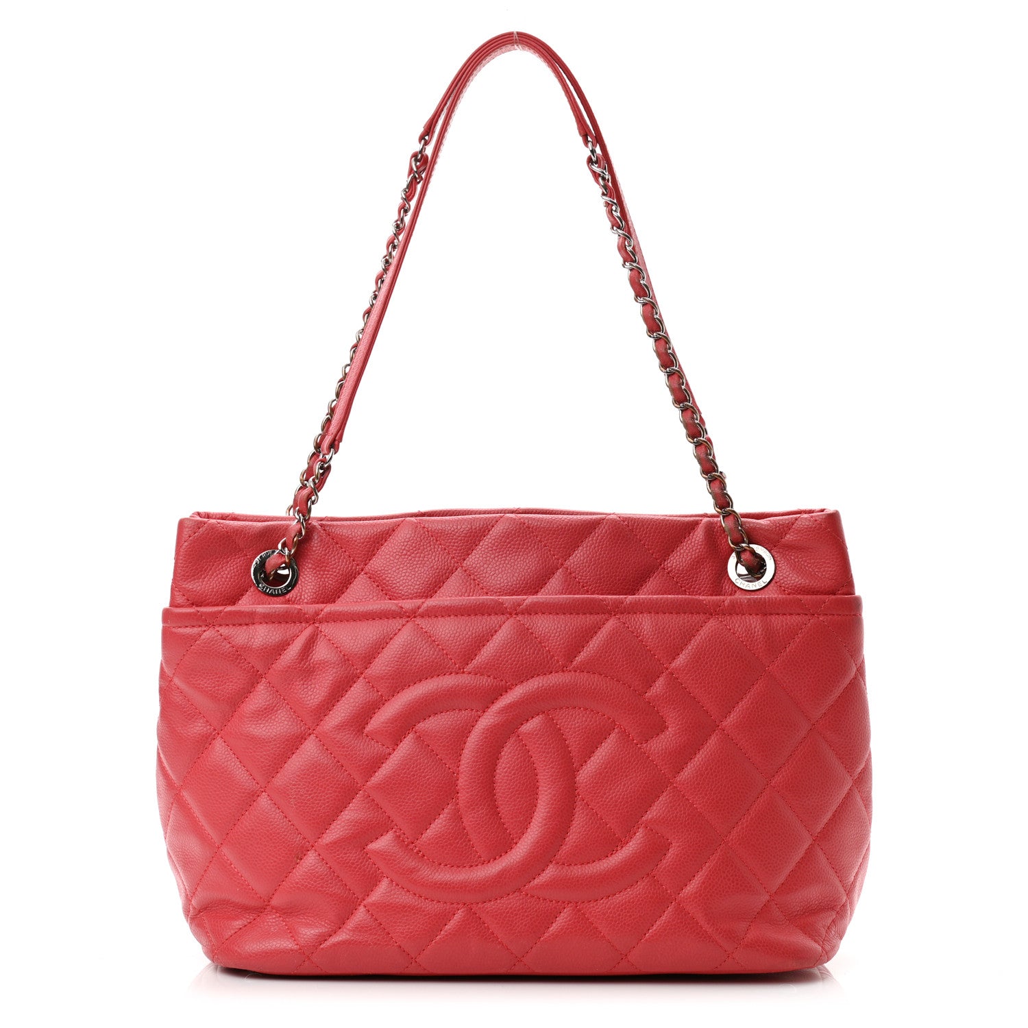 Chanel Caviar Quilted Timeless CC Soft Tote Pink 1 of 12