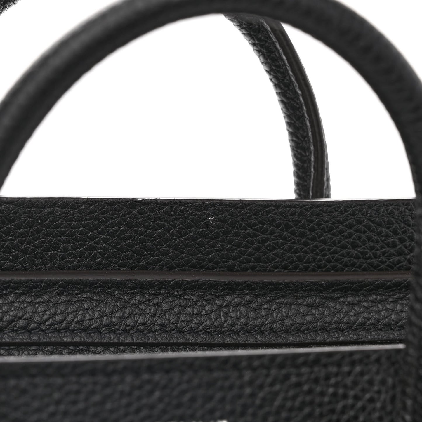 Drummed Calfskin Nano Luggage Black