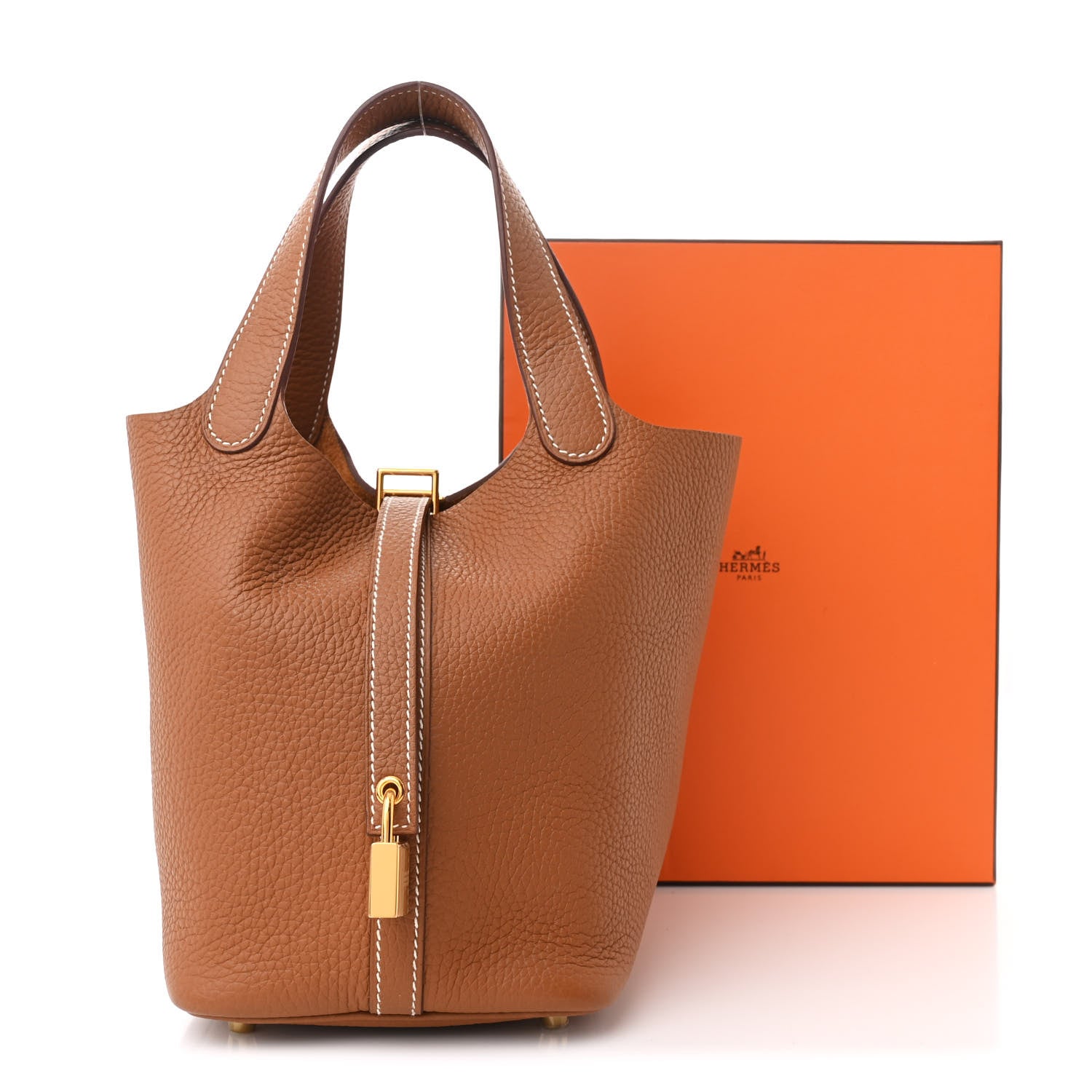 Hermes Taurillon Clemence Picotin Lock 18 PM Gold 11 of 11