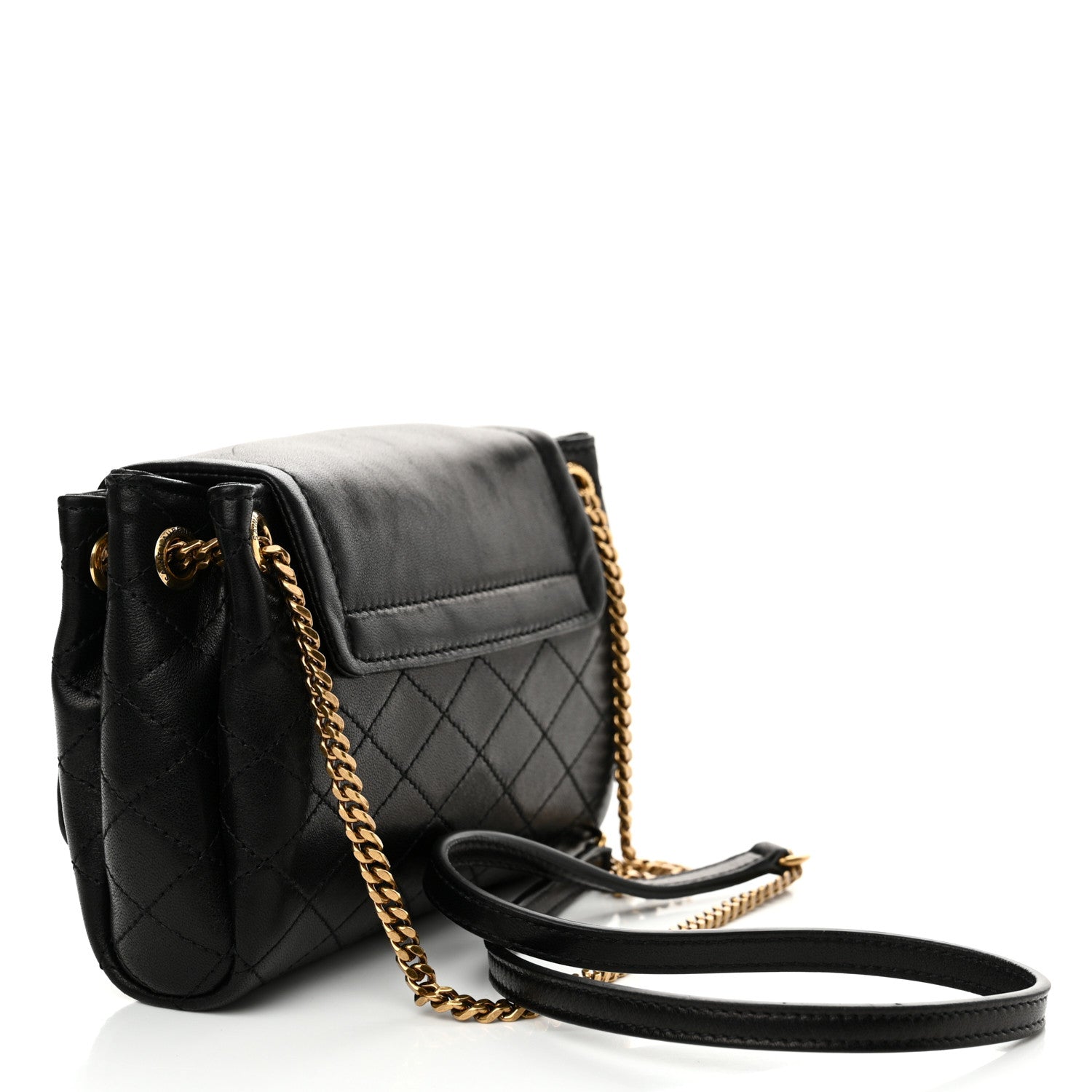 Saint Laurent Lambskin Quilted Monogram Mini Nolita Black 3 of 13