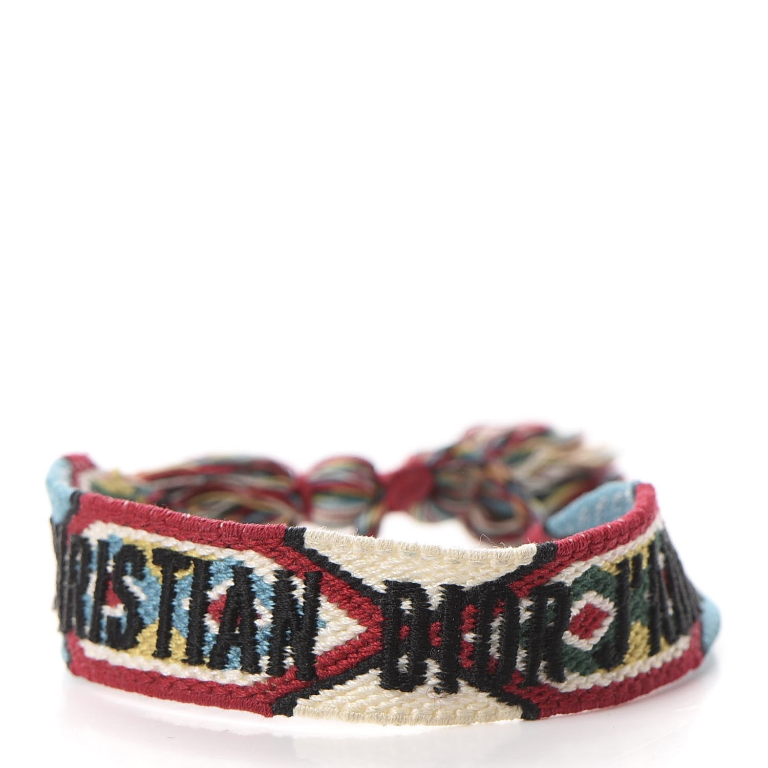 Christian Dior Woven Cotton J'Adior Friendship Bracelet Set White Multicolor 6 of 8