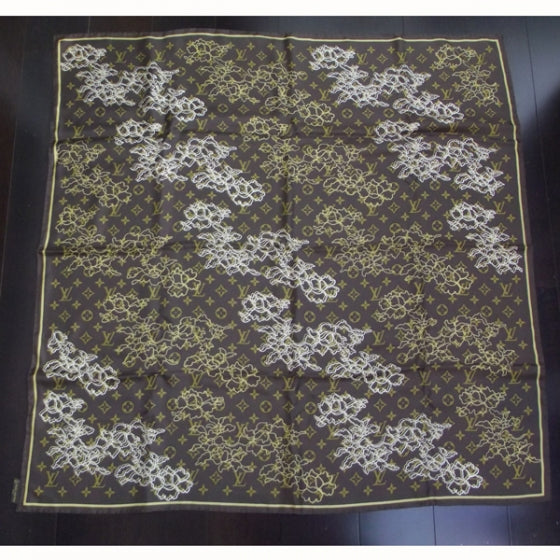 Silk Monogram Dentelle Scarf