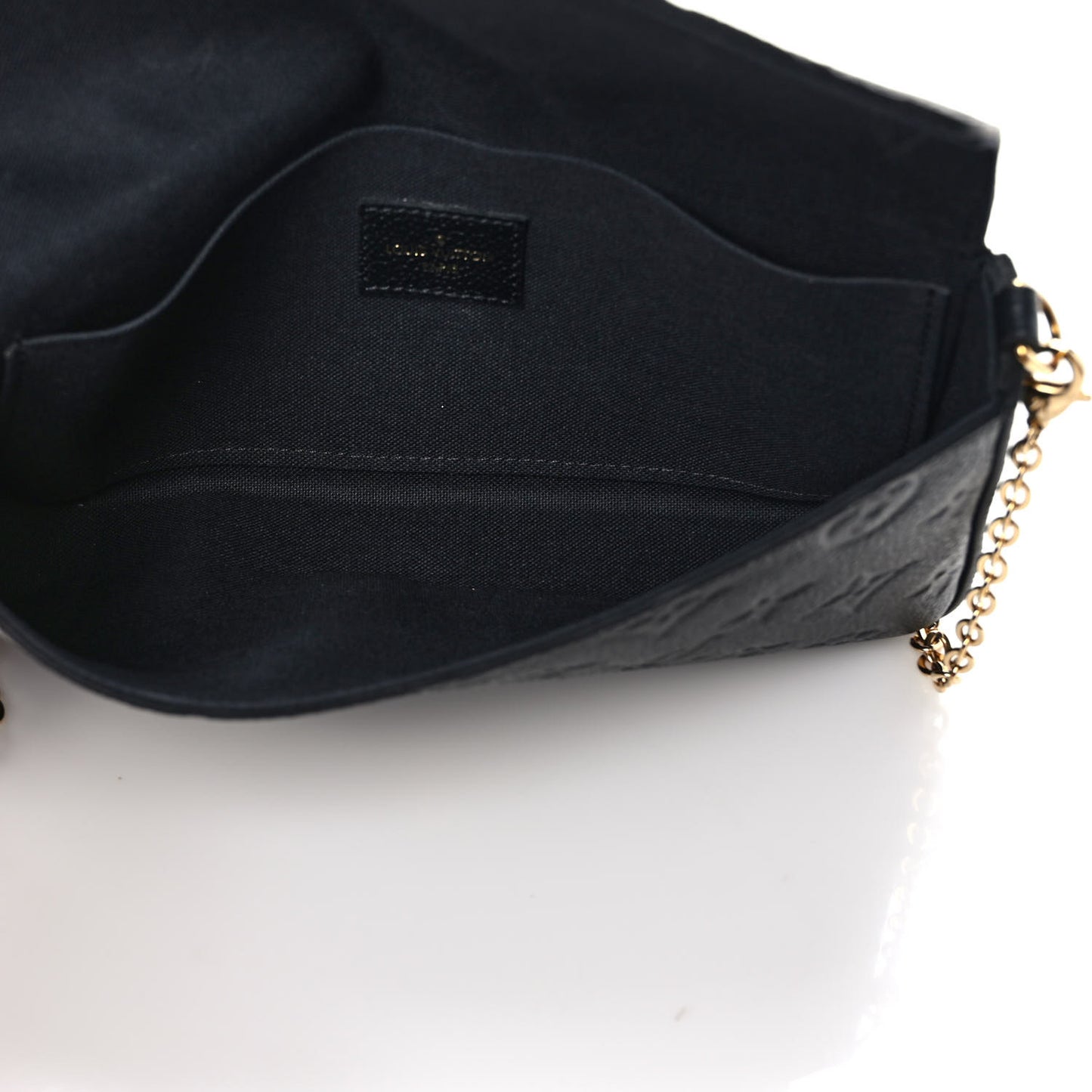 Empreinte Pochette Felicie Chain Wallet Black