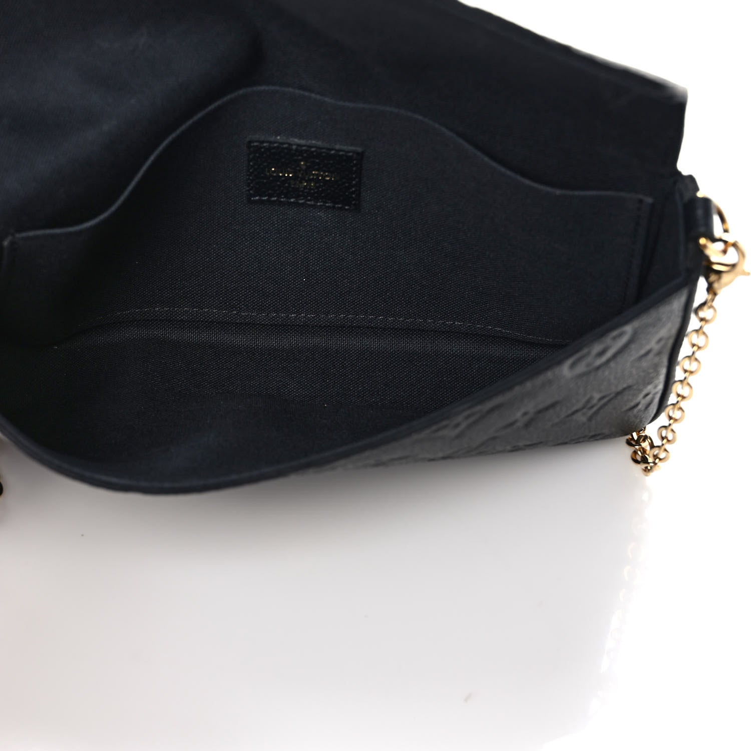 Louis Vuitton Empreinte Pochette Felicie Chain Wallet Black 6 of 10