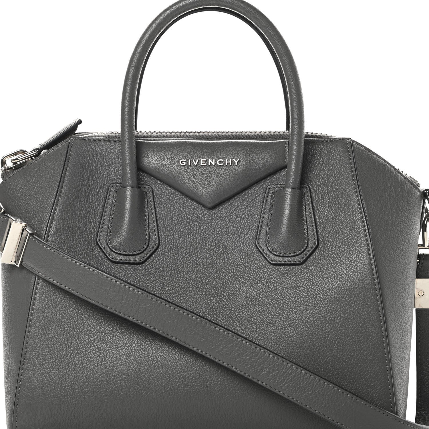 Givenchy Sugar Goatskin Small Antigona Dark Grey 8 of 11