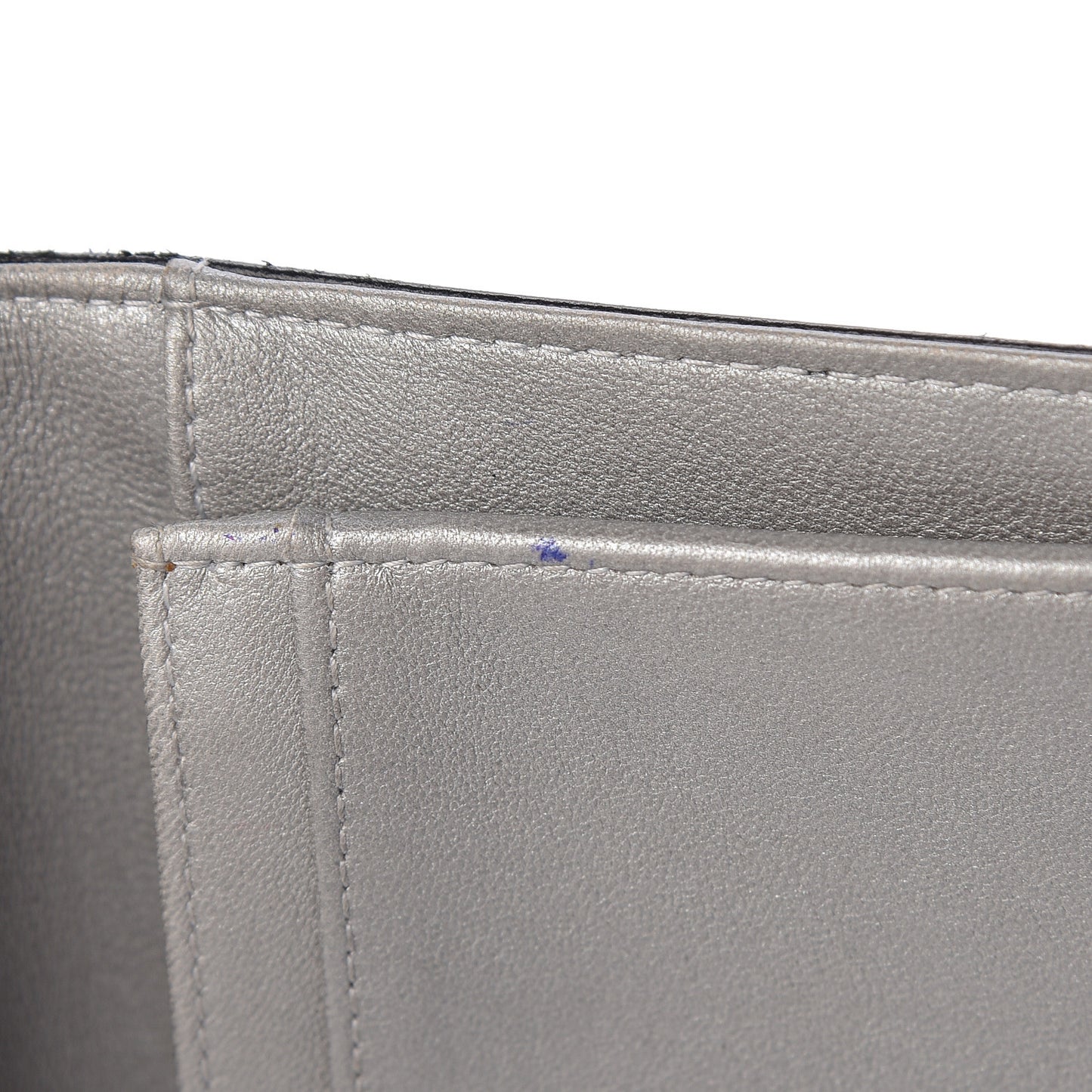 Lambskin Camellia Embossed Yen Wallet Black