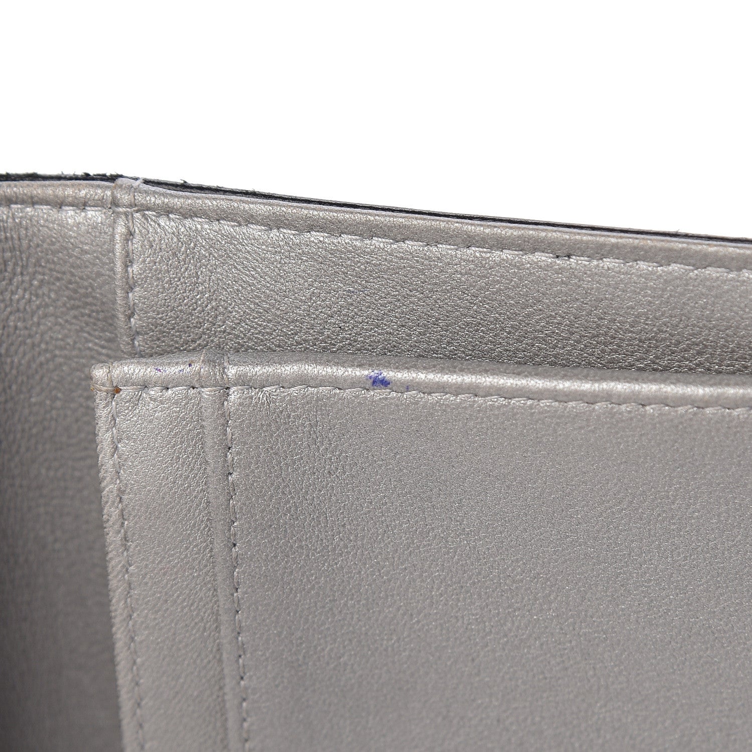 Chanel Lambskin Camellia Embossed Yen Wallet Black 10 of 15