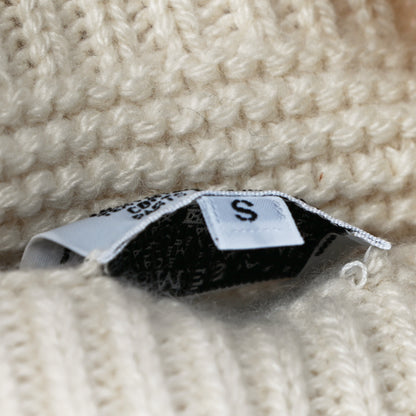 Hermes Cashmere Knit Boston Beanie Hat S Blanc Casse 7 of 7