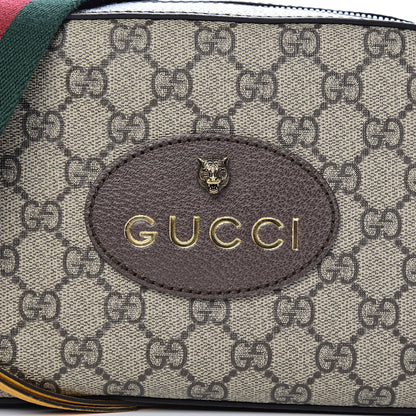 Gucci GG Supreme Monogram Web Neo Vintage Shoulder Bag Beige New Acero Crop 10 of 10
