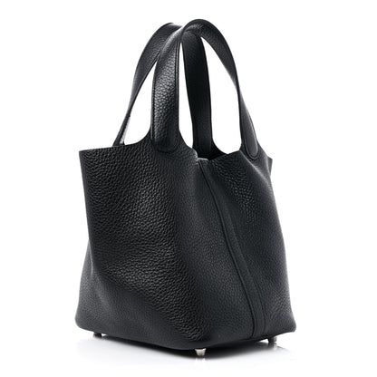 Hermes Taurillon Clemence Picotin Lock 18 PM Black 2 of 11