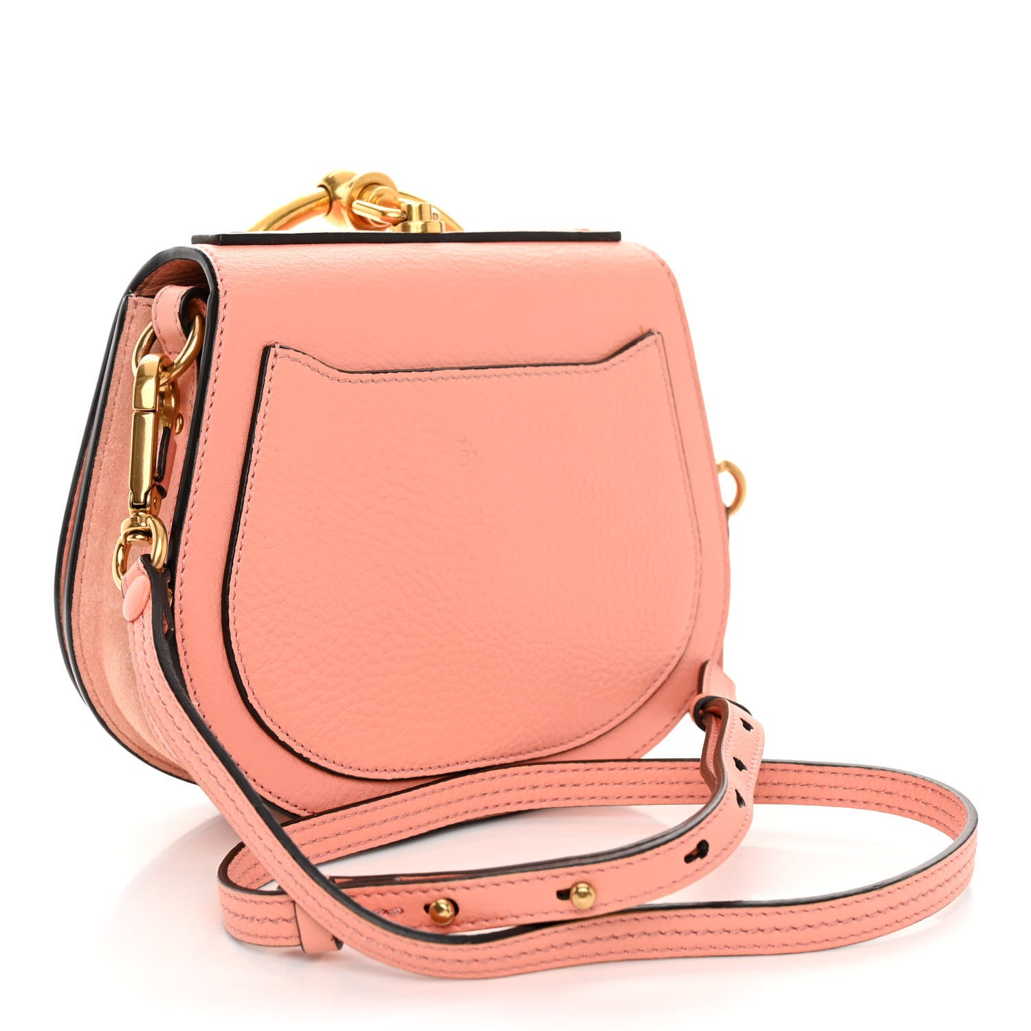Chloe Calfskin Suede Small Nile Bracelet Bag Ideal Blush 3 of 13
