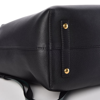 Burberry Soft Grain Calfskin Medium Belt Bag Black Yellow 8 of 8