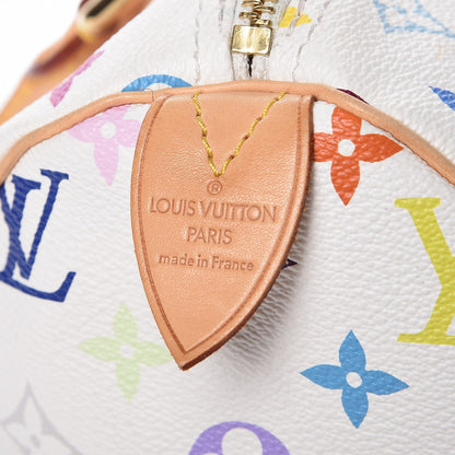 Louis Vuitton Monogram Multicolor Speedy 30 White 6 of 11