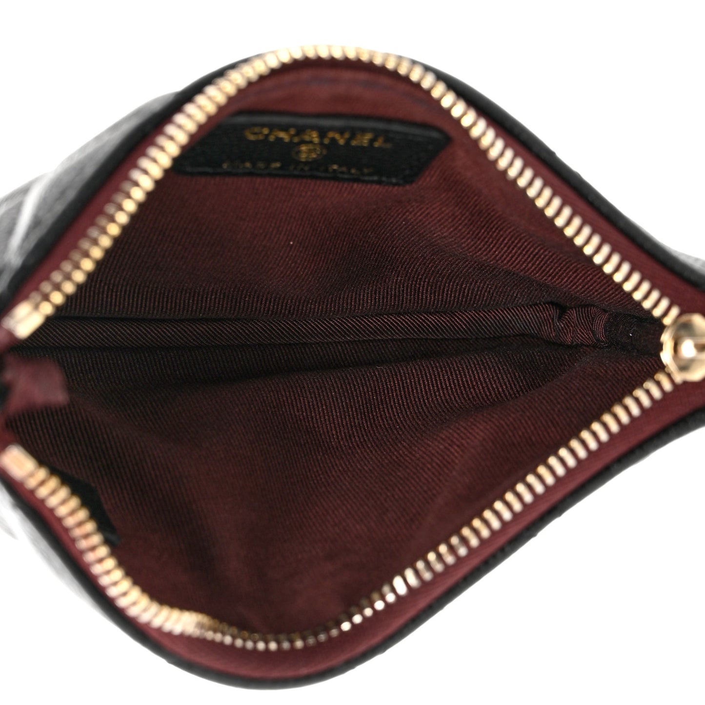 Caviar Quilted Small Pouch Black