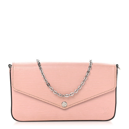 Louis Vuitton Epi Pochette Felicie Rose Ballerine 1 of 12