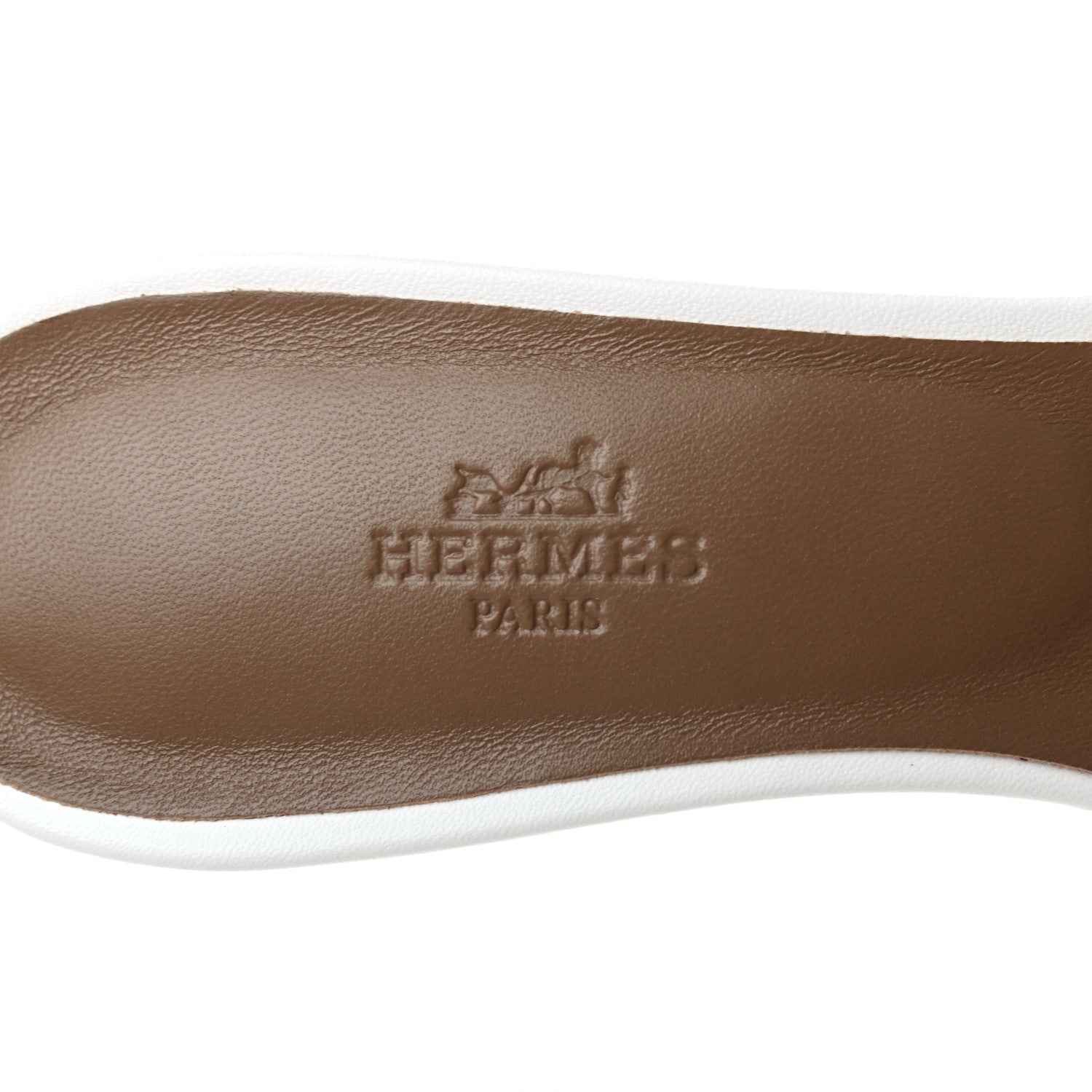Hermes Calfskin Oasis Sandals 39 White 6 of 8