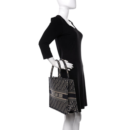 Christian Dior Oblique Medium Book Tote Blue Multicolor 2 of 9
