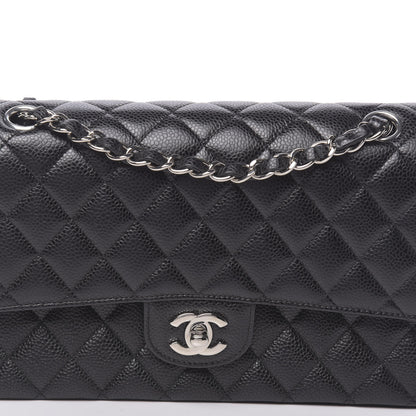 Chanel Caviar Quilted Medium Double Flap Black 10 of 13
