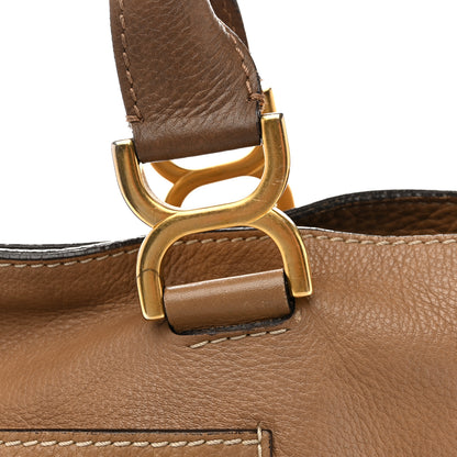 Chloe Calfskin Large New Marcie Tote Nut 14 of 15