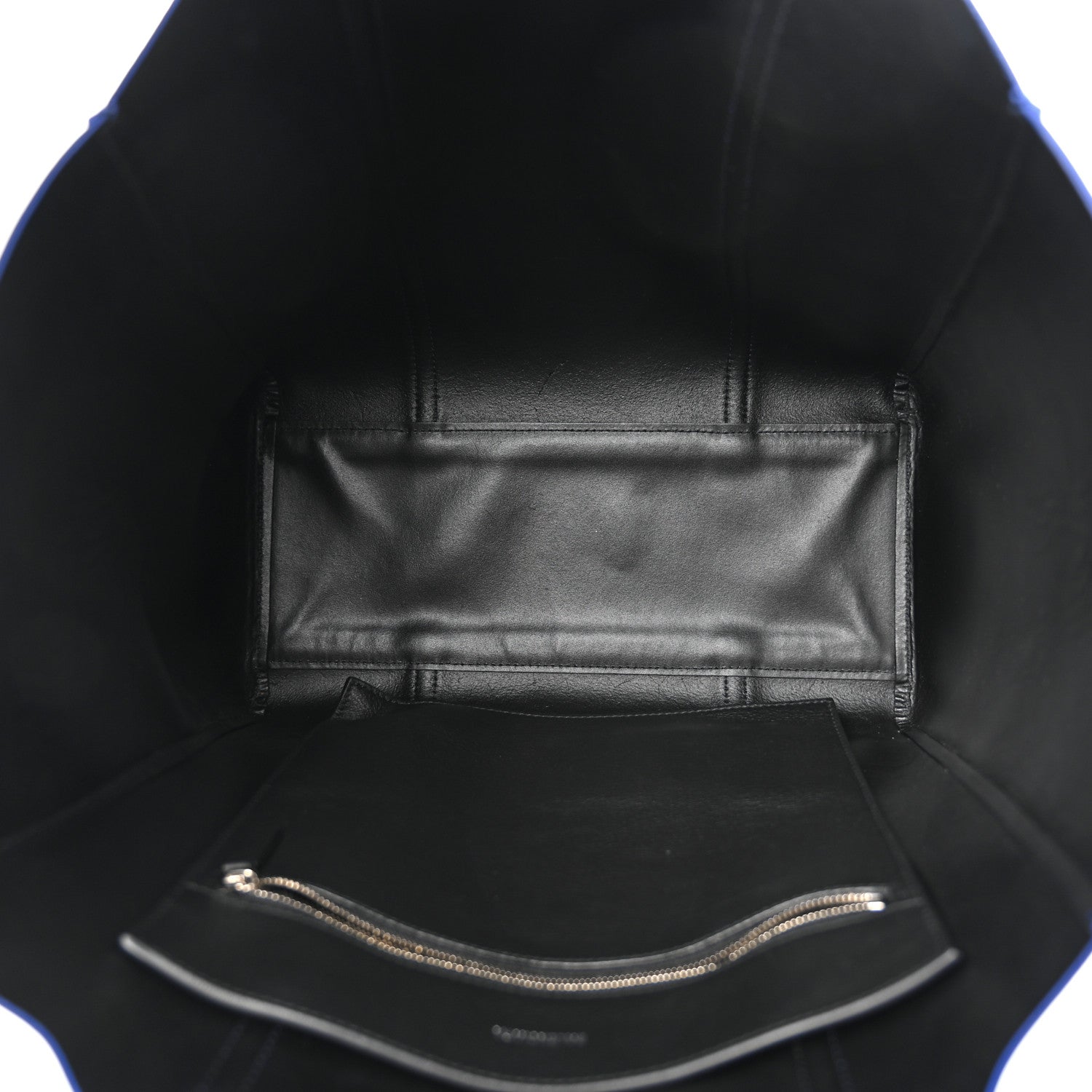 Balenciaga Smooth Calfskin Logo Double Sided Small Everyday Tote Bleu Prim Black 5 of 11