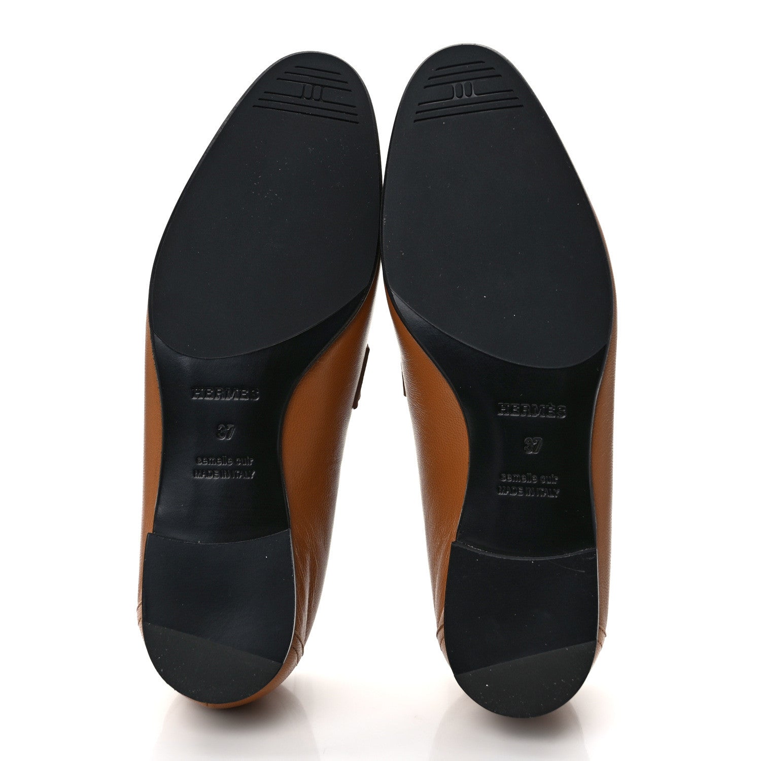 Hermes Goatskin Womens Royal Loafers 37 Naturel 5 of 8