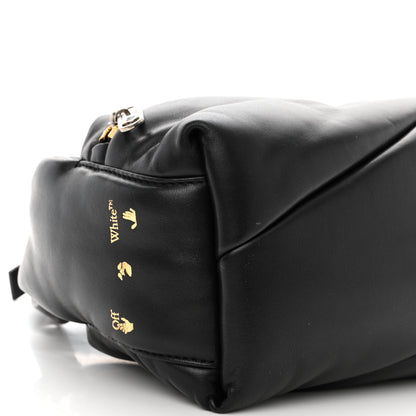 Off-White Calfskin Puffy Pump Pouch Crossbody Bag Black 9 of 10