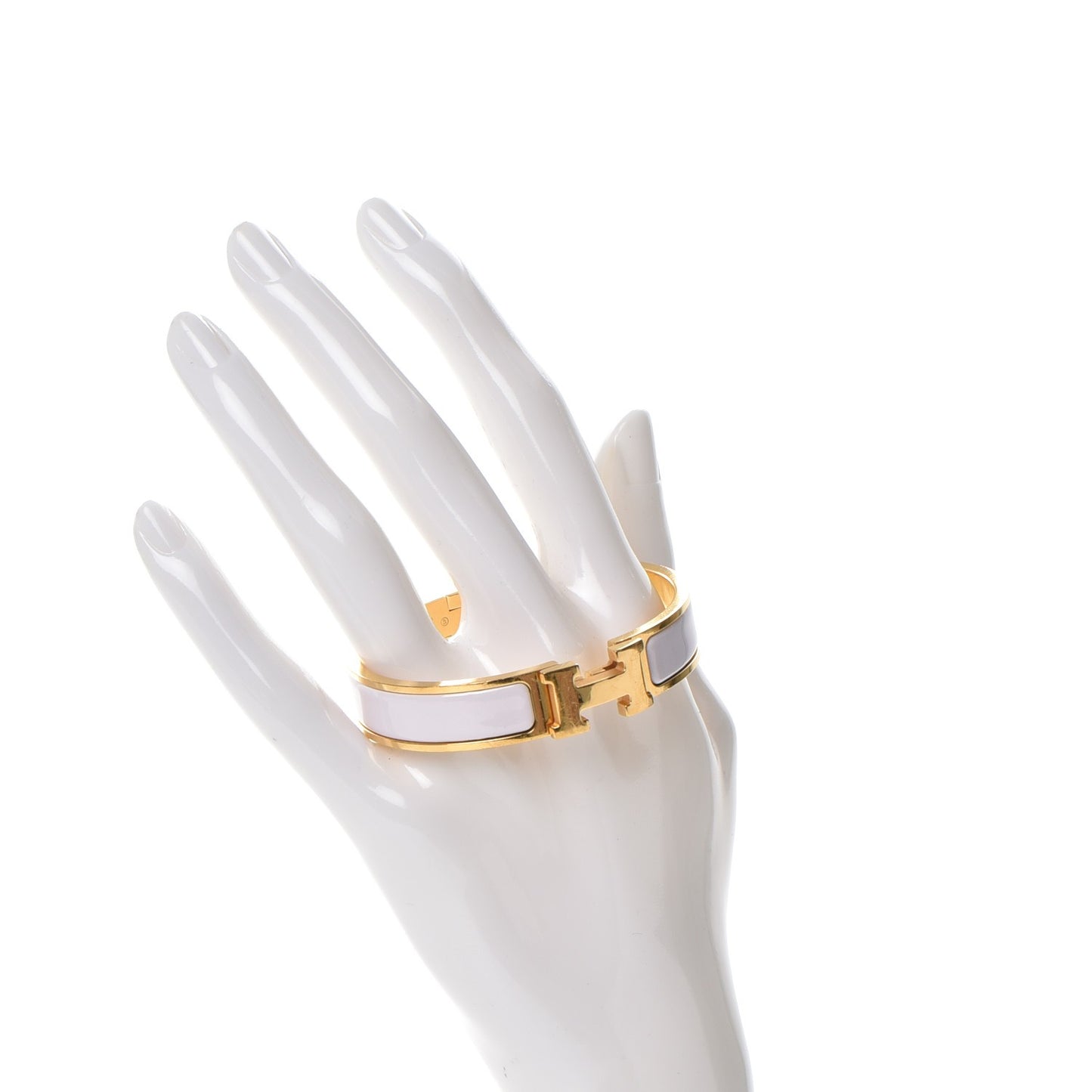 Narrow Enamel Clic Clac H Bracelet PM Rose Nymph