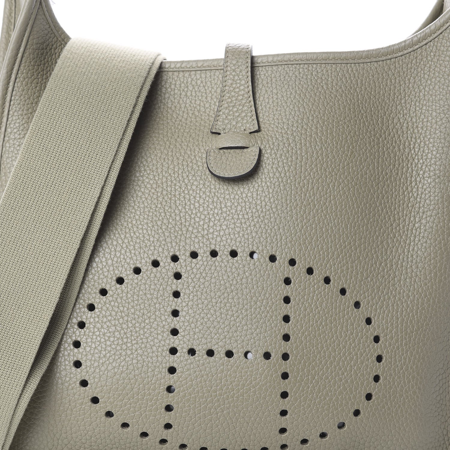 Hermes Taurillon Clemence Evelyne III PM Sauge 8 of 8