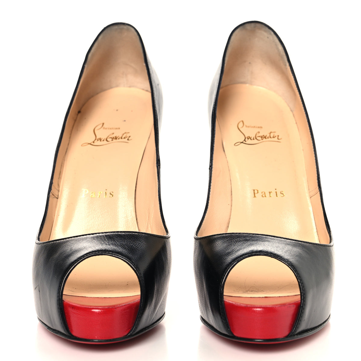 Christian Louboutin Kid Very Prive 120 Pumps 38.5 Black 3 of 10