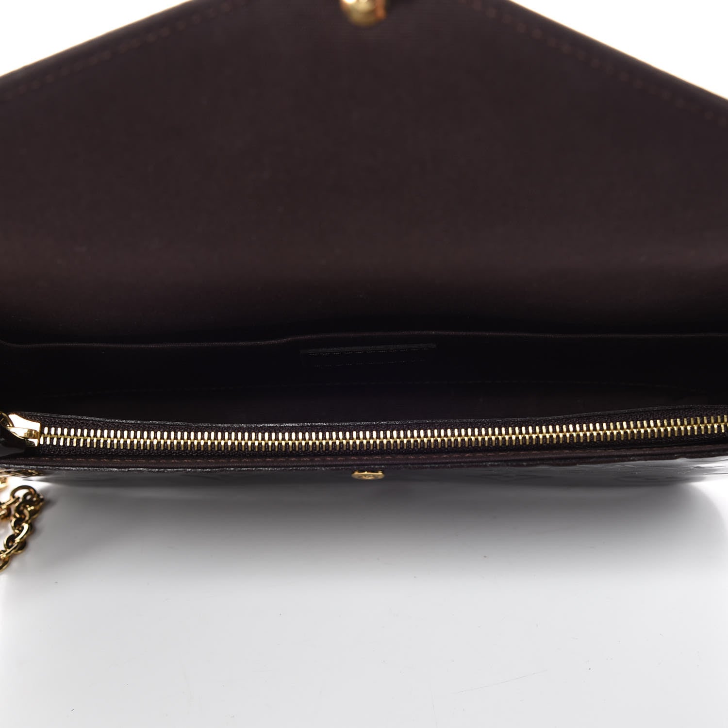 Louis Vuitton Vernis Pochette Felicie Chain Wallet Amarante 6 of 7