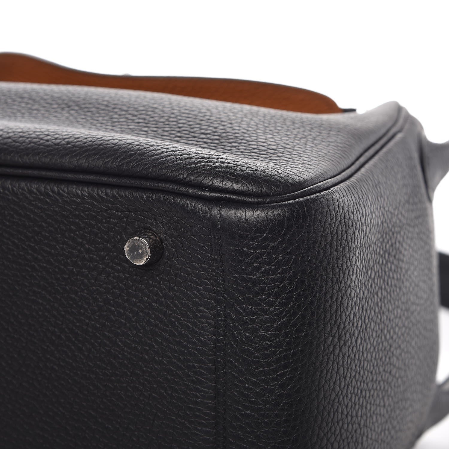 Hermes Taurillon Clemence Verso Lindy 30 Black Toffee 8 of 8