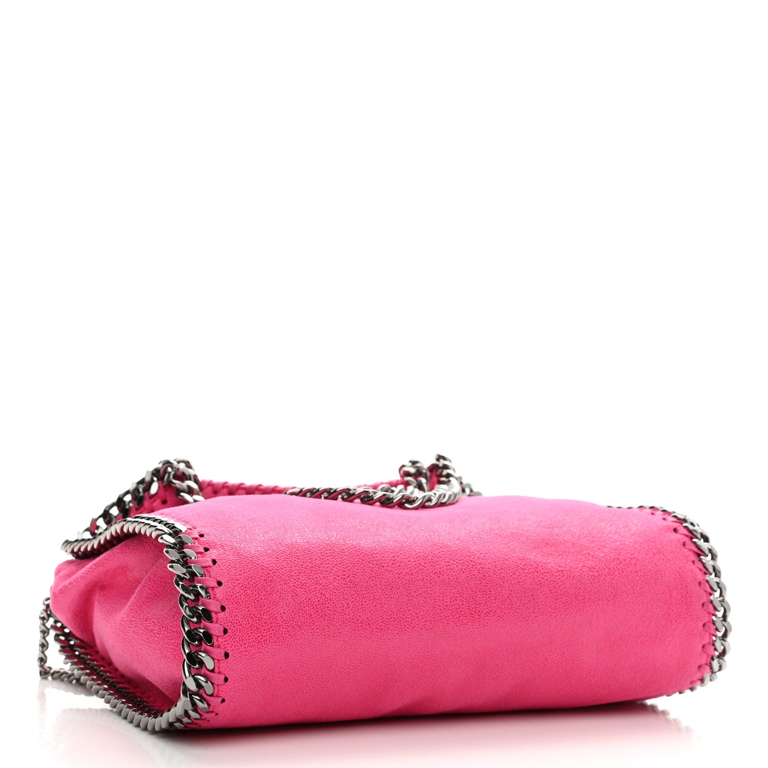 Stella McCartney Shaggy Deer Mini Falabella Fold Over Tote Hot Pink 4 of 7