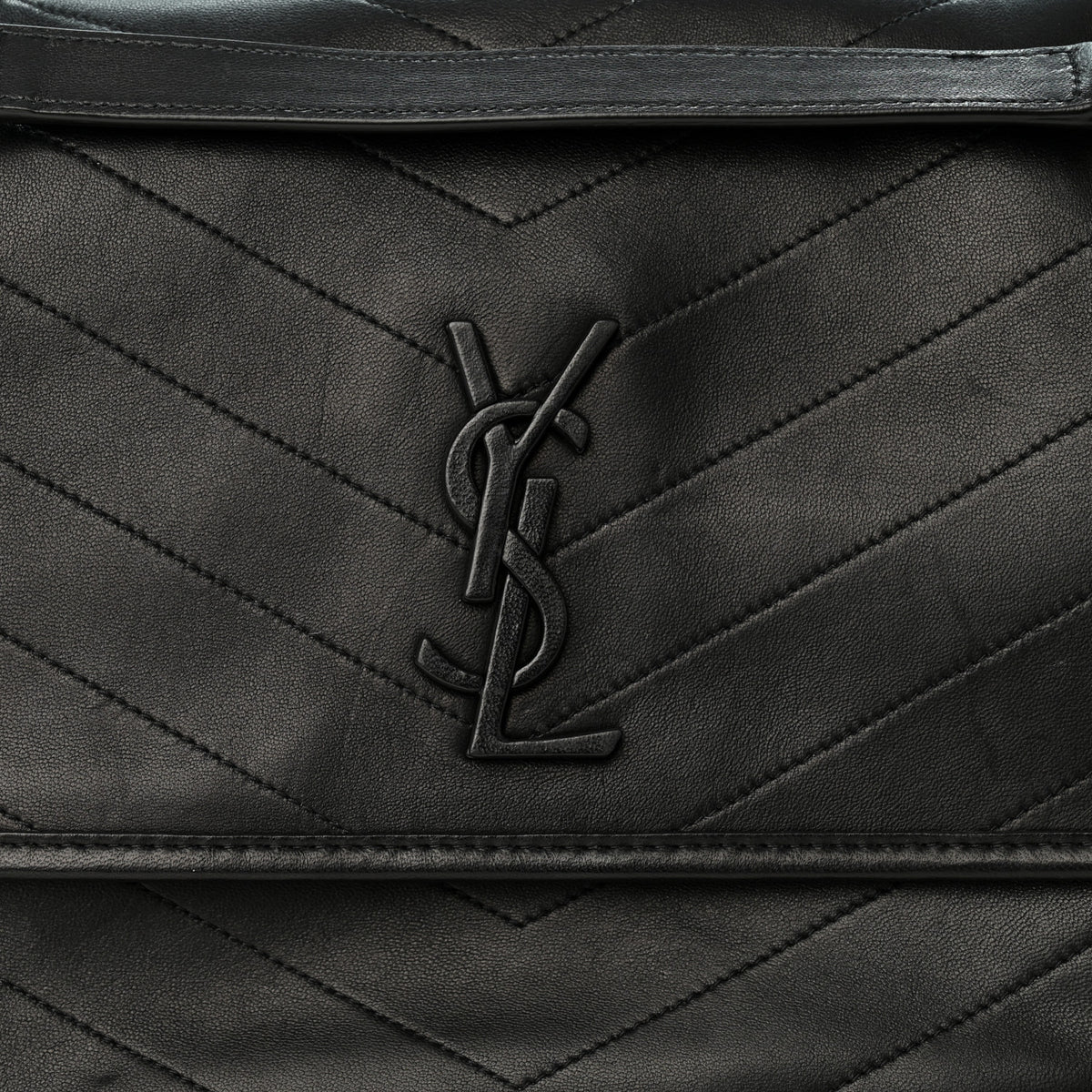 Saint Laurent Lambskin Matelasse Monogram Medium Niki Chain Satchel Black 8 of 10