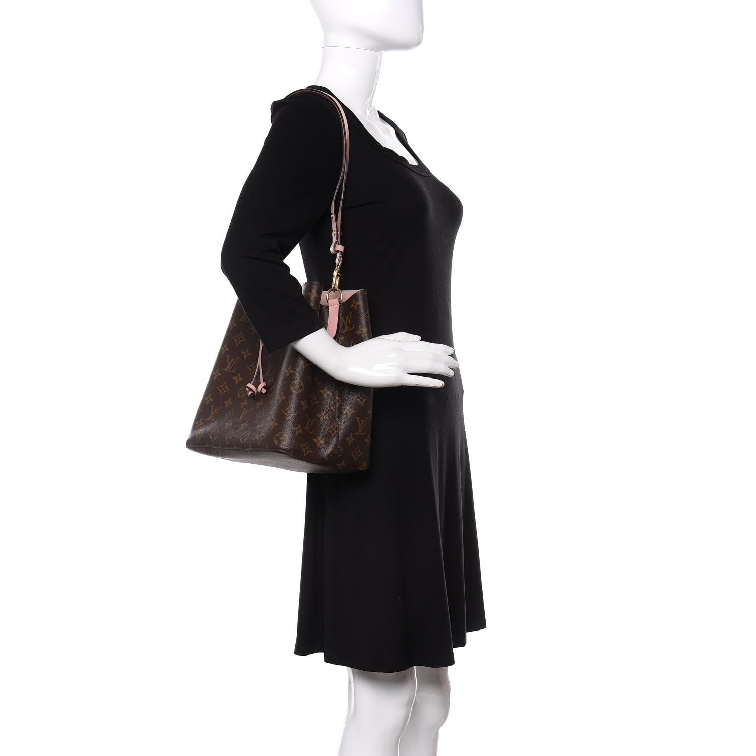 Louis Vuitton Monogram Neonoe MM Rose Poudre 2 of 12