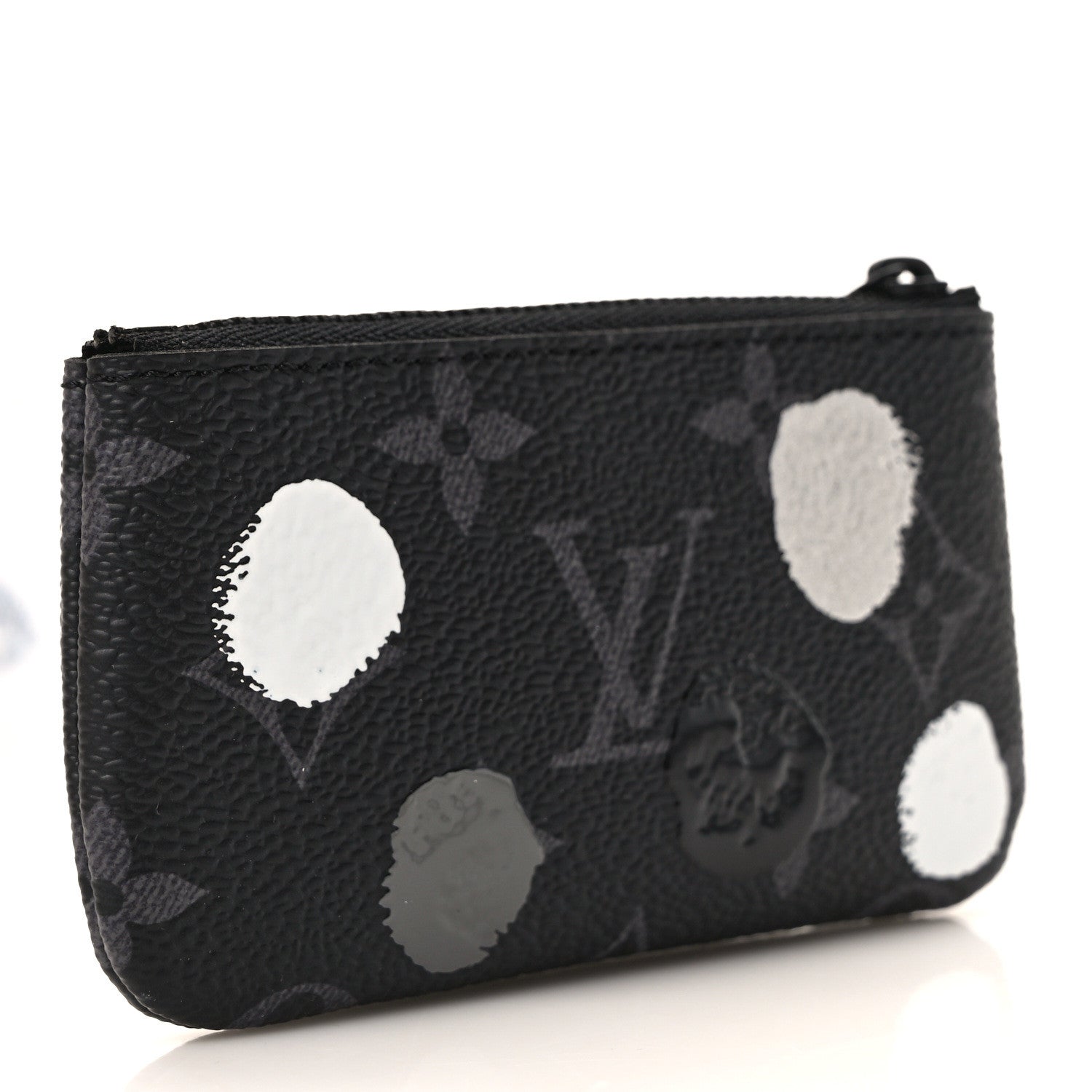 Louis Vuitton LV X YK Monogram Eclipse Key Pouch Black Silver 3 of 8