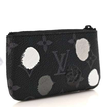 Louis Vuitton LV X YK Monogram Eclipse Key Pouch Black Silver 3 of 8